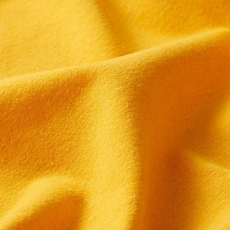 Recyklovaný žerzej ze směsi s bavlnou – kari žlutá,  image number 2