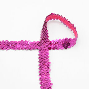Elastický flitrový lem [20 mm] – pink, 