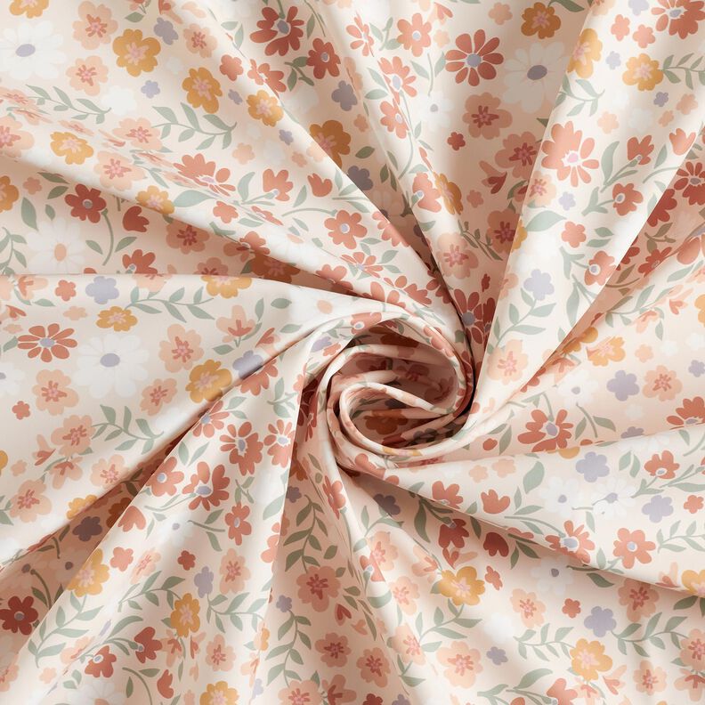 Látka na pláštěnky Květinová louka digitální potisk – rose,  image number 4