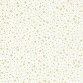 Bavlněný kreton Vánoční hvězdné nebe, malé – bílá, 