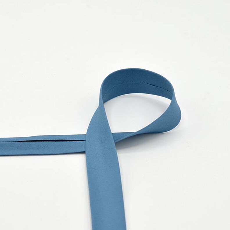 Šikmý proužek Popelín [20 mm] – modrá,  image number 1