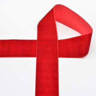 Sametová stužka [36 mm] – červená, 