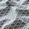 Povrstvená bavlna malé vějířky – džínově modrá,  thumbnail number 2