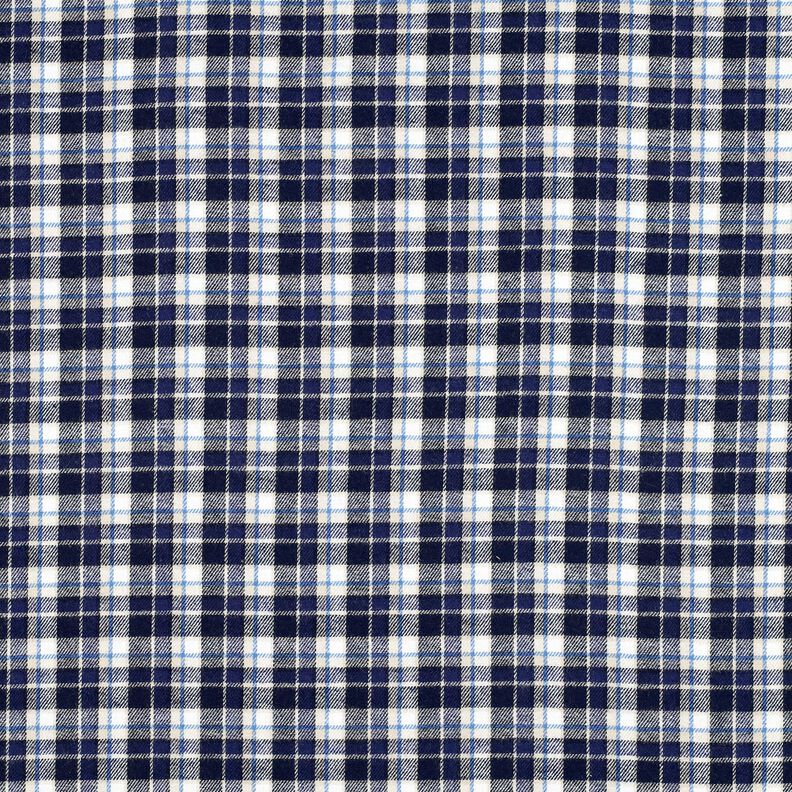 Bavlněný flanel malé kostrky – namornicka modr/vlněná bílá,  image number 1