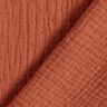 Mušelín / dvojitá mačkaná tkanina dobby – terracotta,  thumbnail number 4