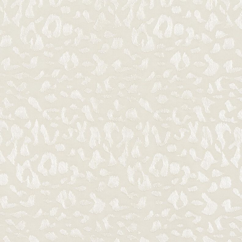 Viskózová tkanina leopardí vzor – bílá,  image number 1