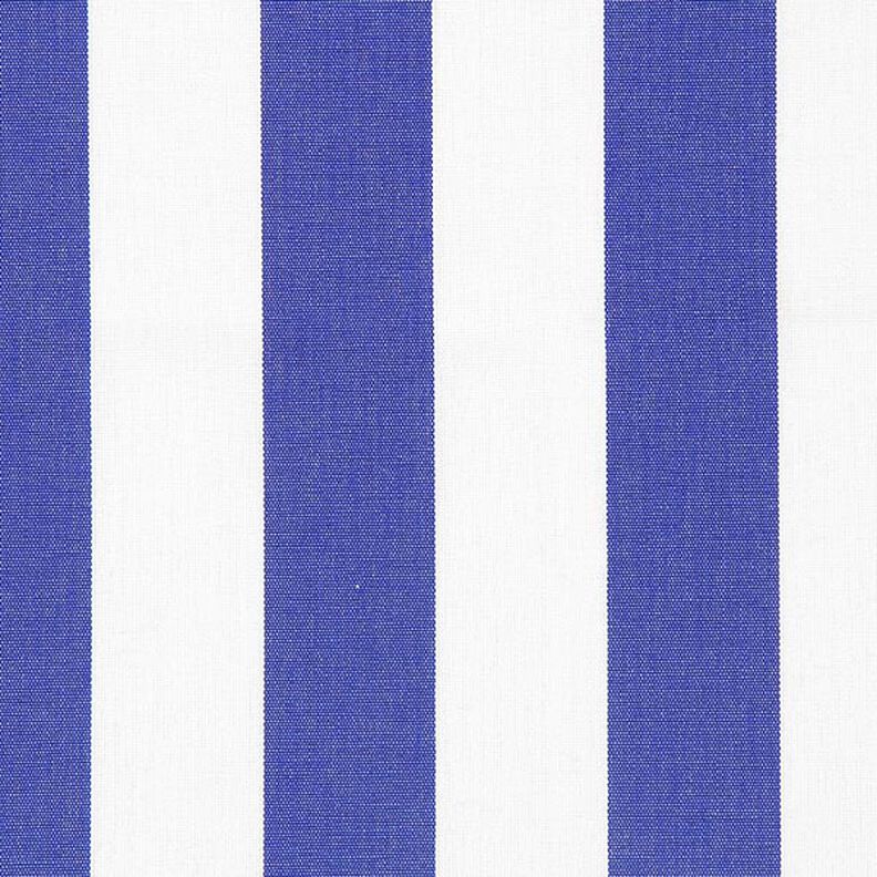 Látka na markýzy Toldo s proužky – bílá/královská modr,  image number 1