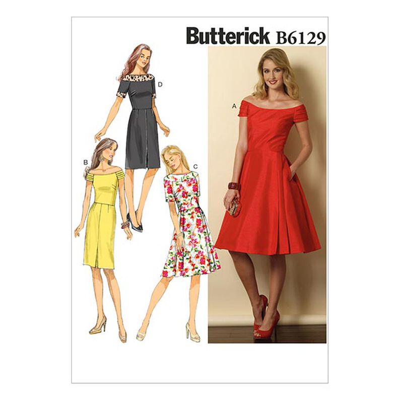 Šaty | Butterick 6129 | 40-48,  image number 1