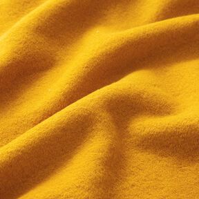 Bavlněný fleece Jednobarevné provedení – kari žlutá, 