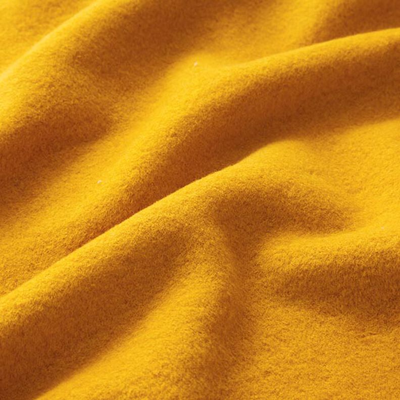 Bavlněný fleece Jednobarevné provedení – kari žlutá, image number 3