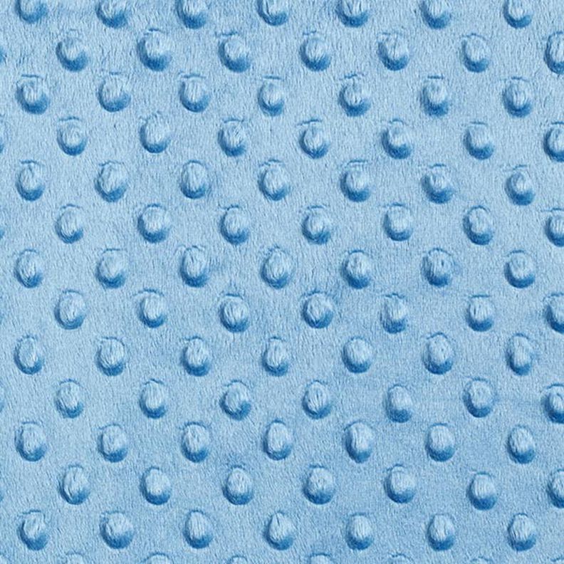 Hebký fleece vyražené puntíky – světle modra,  image number 1