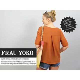 WOMAN YOKO – krátká tunika s protizáhybem na zádech, Studio Schnittreif  | XS -  XXL, 