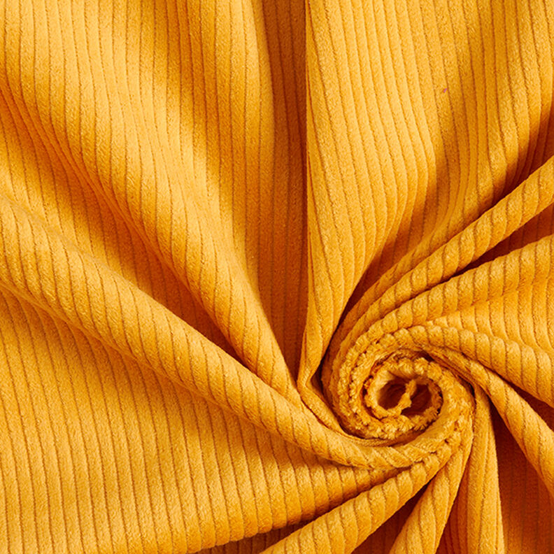 Široký manšestr předepraný Jednobarevné provedení – kari žlutá,  image number 1