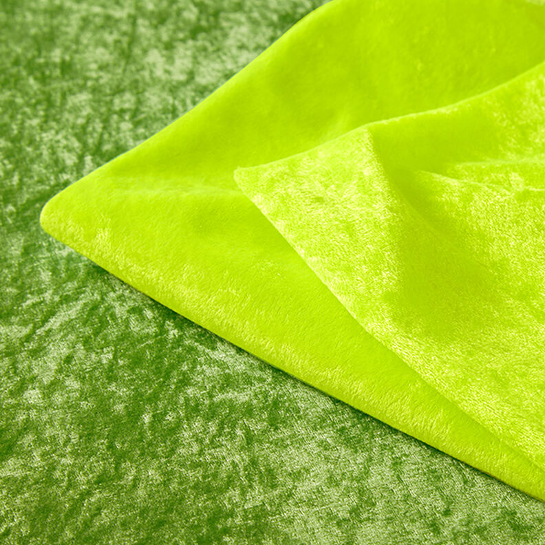 Panné samet – zelená neonová,  image number 4