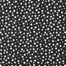 Viskózová látka nepravidelné puntíky – černá/bílá,  thumbnail number 1