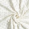 Hebký fleece vyražené puntíky – vlněná bílá,  thumbnail number 3