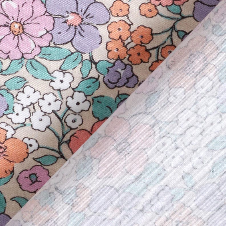 GOTS Bavlněný popelín Květinová louka | Poppy Fabrics – přírodni,  image number 4