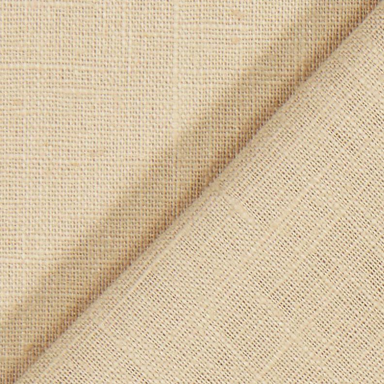Lněná látka Ramie mix medium – písková,  image number 4