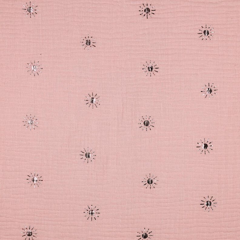 Mušelín / dvojitá mačkaná tkanina Slunce Fóliový potisk | Poppy Fabrics – světle,  image number 1