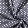 Bavlněný popelín Polka Dots – břidlicově šedá/bílá,  thumbnail number 3