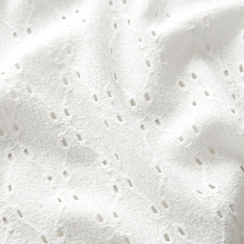 Výšivka Krinkel jersey s očky – bílá,  image number 2
