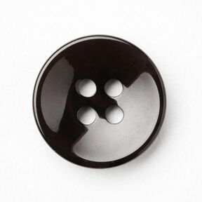 4dírkový mramorovaný knoflík [Ø 15 mm] – černá, 