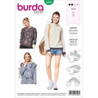 Svetr, Burda 6406 | 34 - 44, 