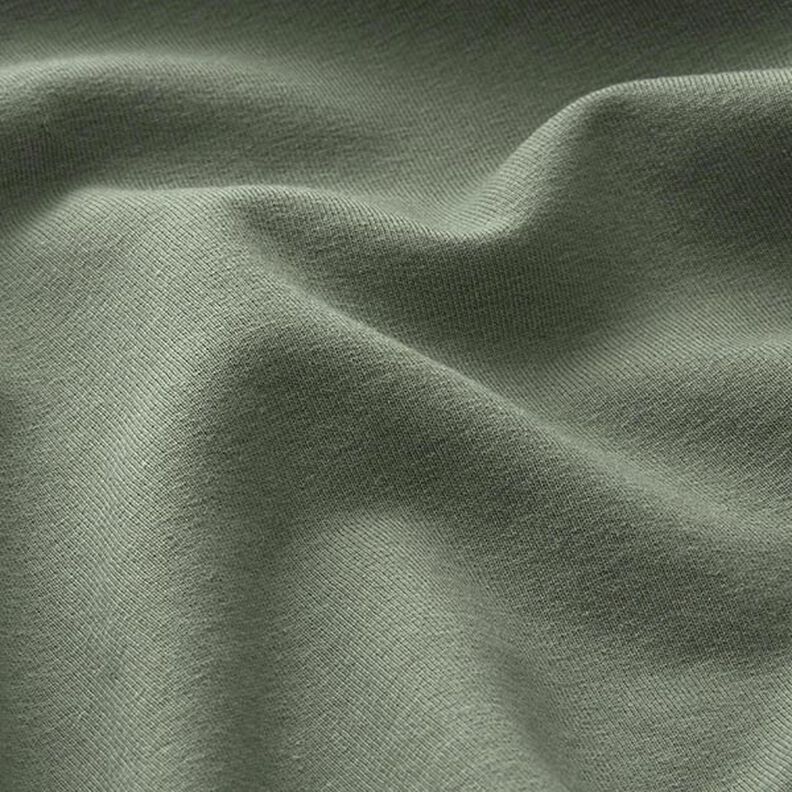 Lehká bavlněná teplákovina jednobarevná – piniová,  image number 4