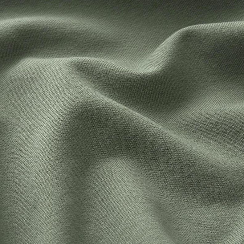 Lehká bavlněná teplákovina jednobarevná – piniová, image number 4