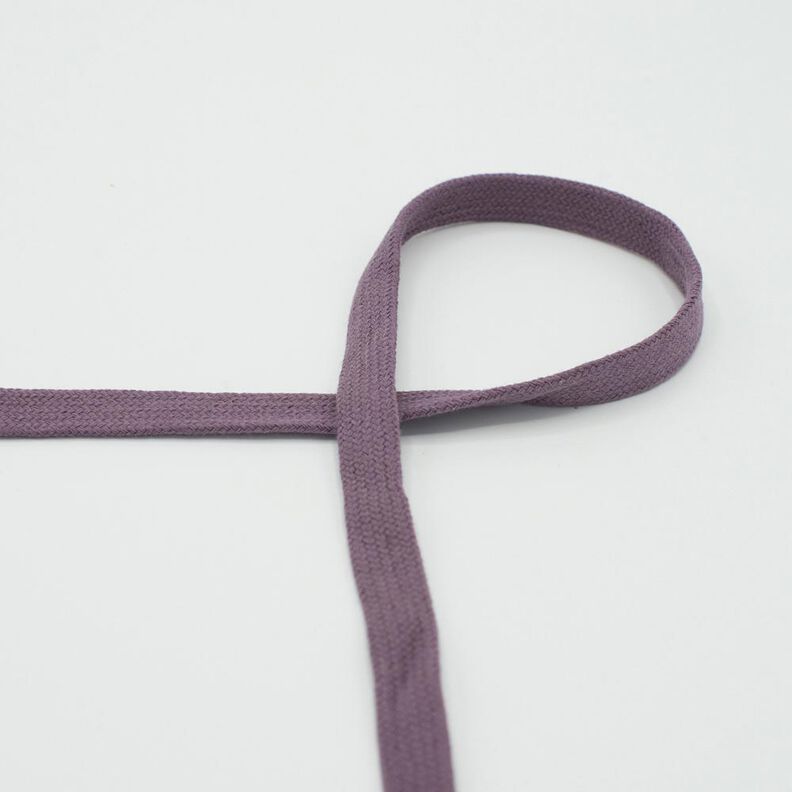 Plochá šňůra Mikina s kapucí Bavlna [15 mm] – barva lilku,  image number 1