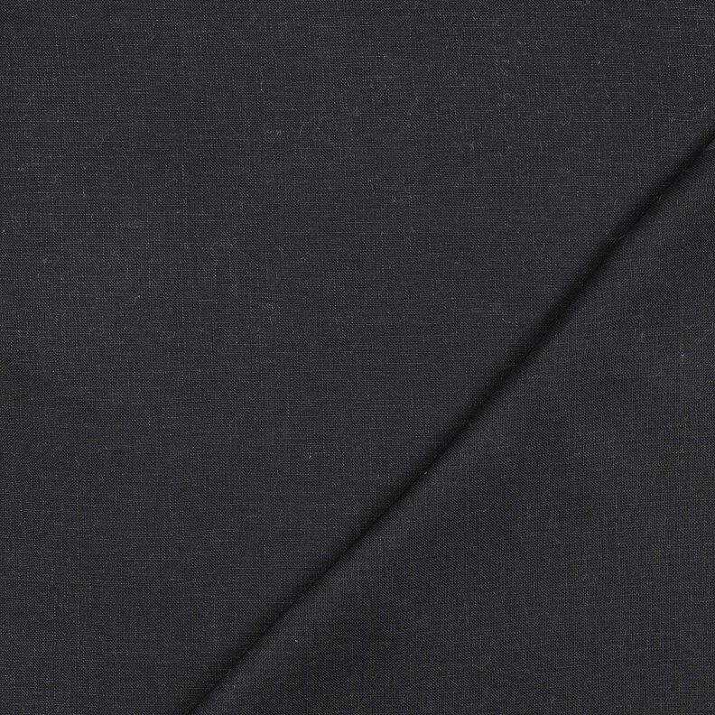 Evropský lněný plátěný vzor – černá, image number 3