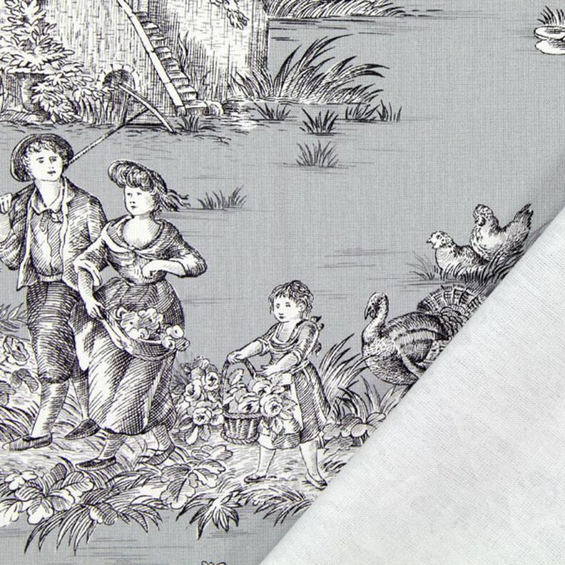 Dekorační látka Pastorale 280 cm – šedá,  image number 3
