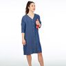 FRAU EDDA rovné halenkové šaty s knoflíkovou légou a kapsami | Studio Schnittreif | XS-XXL,  thumbnail number 6