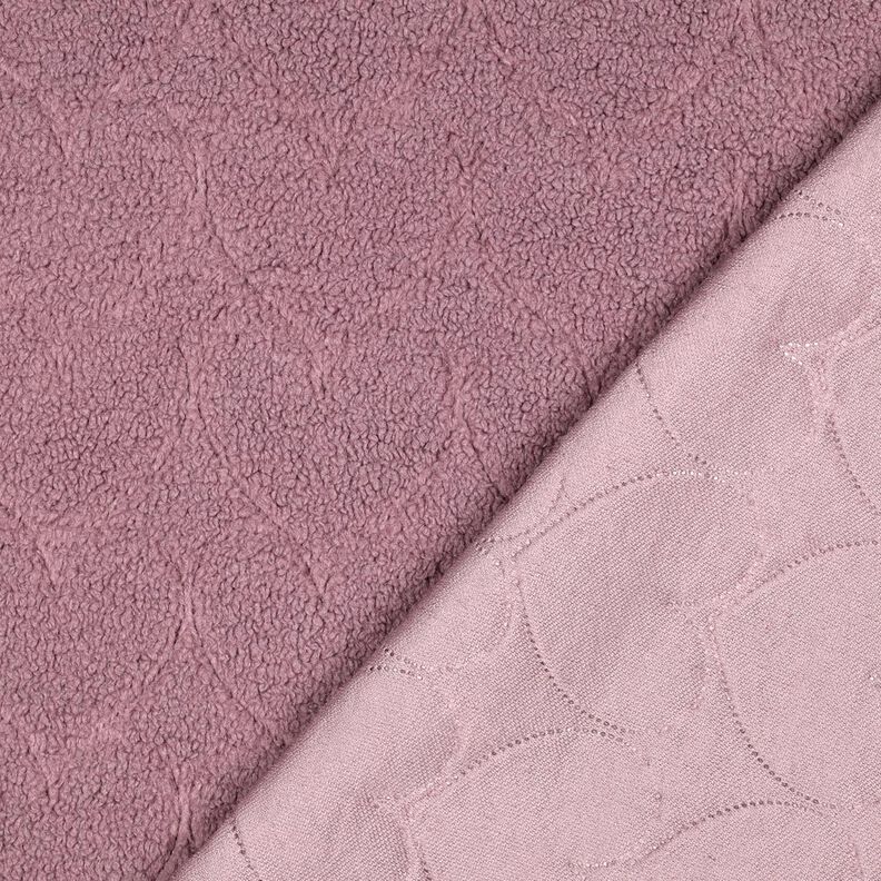 Umělá kožešina Vzor se srdíčky | Poppy Fabrics – tmavě starorůžová, image number 4