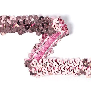 Elastický pajetkový prýmek (20mm) 15 – růžová, 