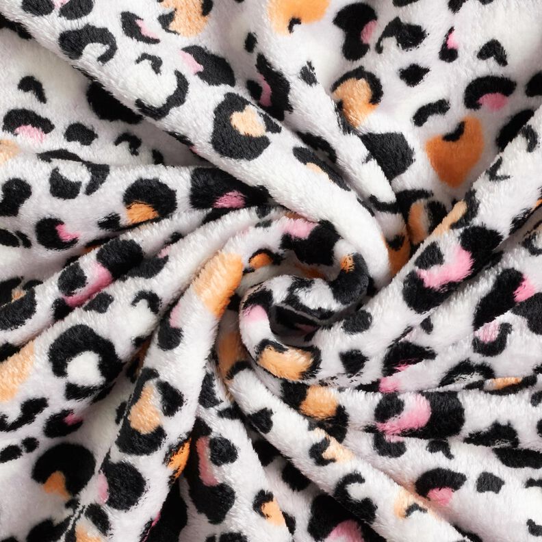 Hebký fleece Leopardí vzor – mlhově šedá, image number 3