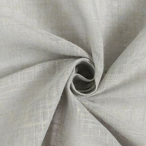 Látka na záclony, voál se vzhledem plátna 300 cm – světle šedá, 