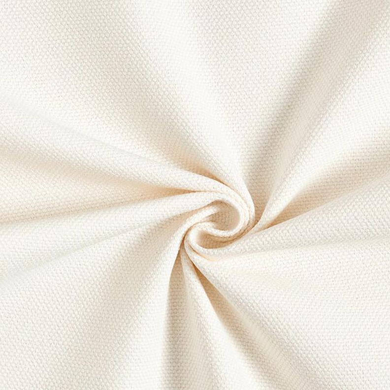 Dekorační látka Panama klasická struktura – vlněná bílá,  image number 1