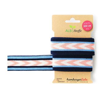 GOTS Bio žakárové stuhy STRIPE ME ICON [200 cm | 3,5 cm] | Albstoffe | Hamburger Liebe, 