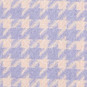 Hrubě tkaná kabátová látka typu houndstooth – béžová/šeříková, 
