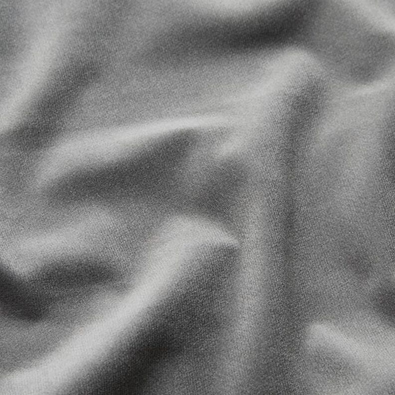 Strečový samet Jemný manšestr jednobarevný – šedá,  image number 2