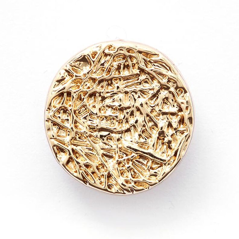 Kovový knoflík Meteor métallique  – zlatá kovový,  image number 1