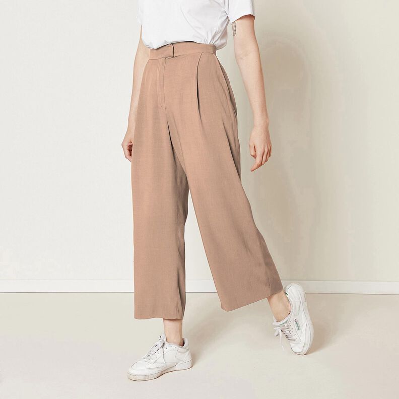 Lněná látka Ramie mix medium – taupe (šedohnědá),  image number 8