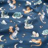 Francouzské froté letní teplákovina Roztomilí draci digitální potisk – modrošedá,  thumbnail number 2