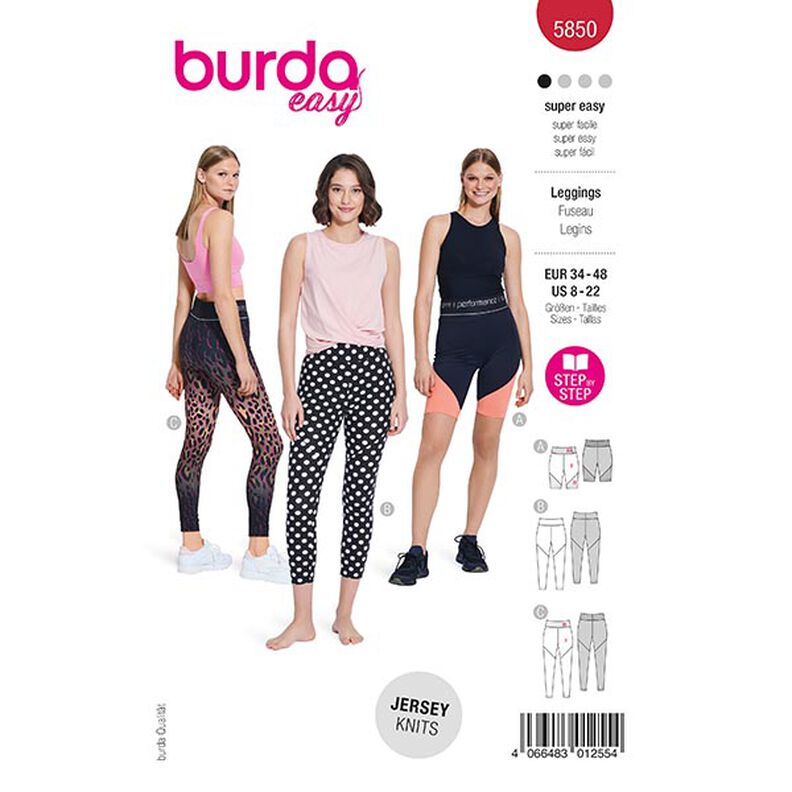 kalhoty | Burda 5850 | 34-48,  image number 1
