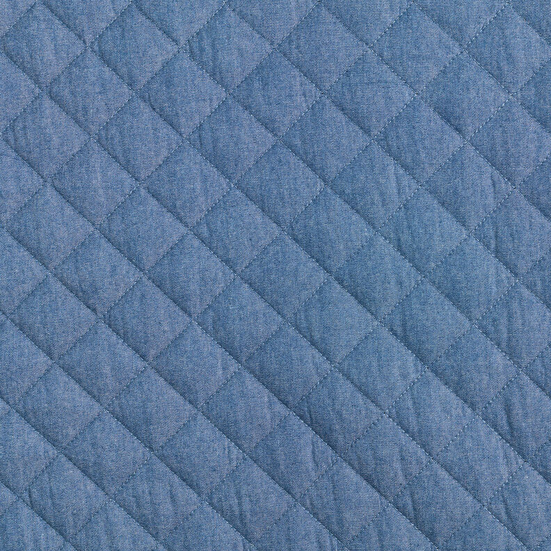 Prošívaná látka Chambray Uni – džínově modrá,  image number 1