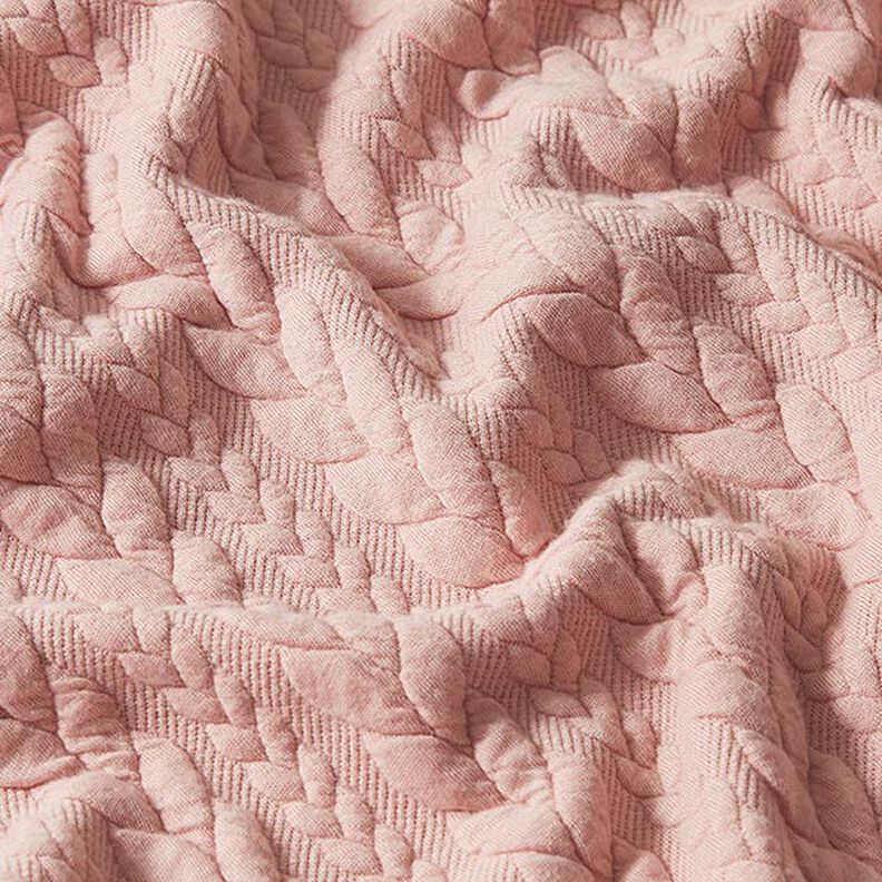Žakárové žerzejové kloké Copánkový vzor – rose,  image number 2