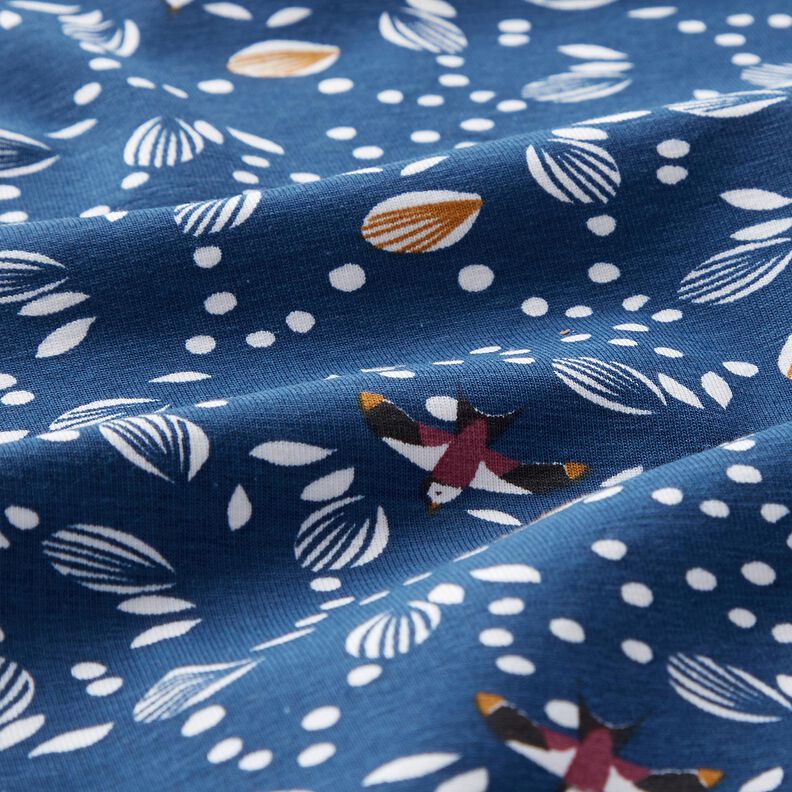 Bavlněn&yacute; žerzej Vla&scaron;tovky nad loukou &ndash; indigov&aacute;,  image number 2