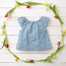 Mušelín / dvojitá mačkaná tkanina barevné pruhy příze | Poppy Fabrics – brilantní modrá/bílá,  thumbnail number 6