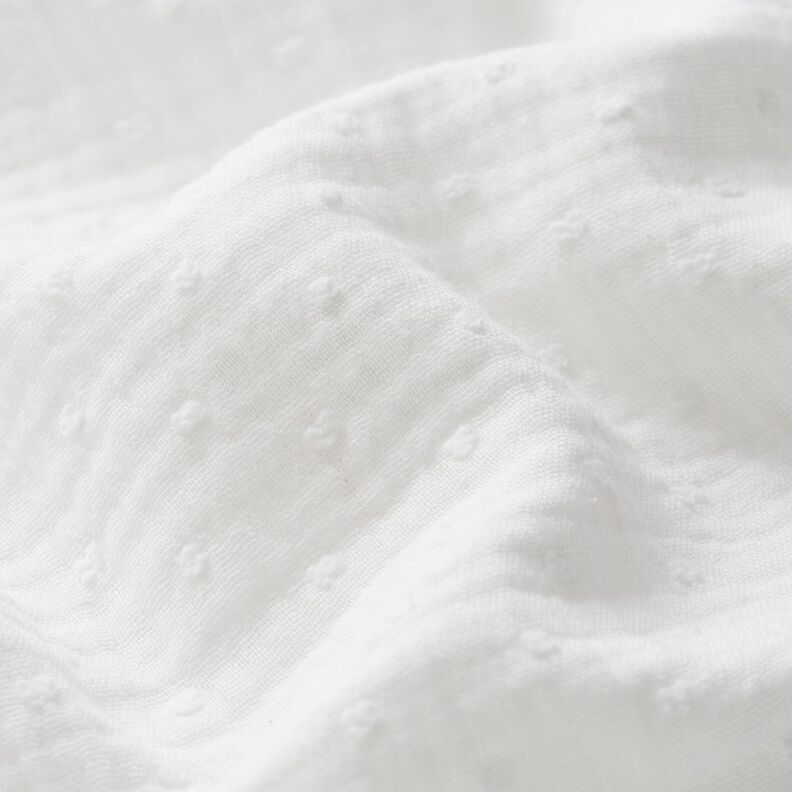 Mušelín Dobby – vlněná bílá,  image number 3